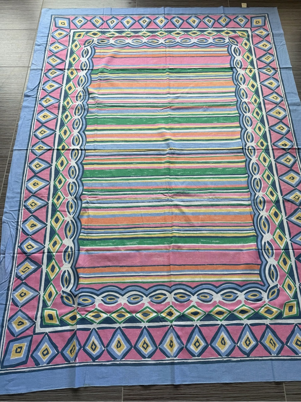 Vintage 100% cotton tablecloth 60x82